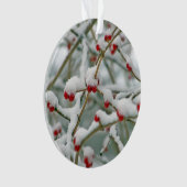 Snowy Red Berries scène d'hiver (devant)
