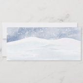 Snowy Red Cabin | Warme winterwensen (Achterkant)