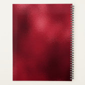 Snowy Red verlaat kerstvakantie planner (Achterkant)