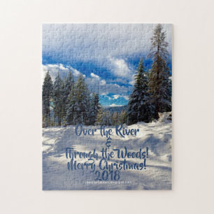 Snowy Road Puzzle Legpuzzel