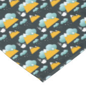 Snowy Rustic Winter Forest Mountain Tafelkleed (Gekanteld)