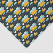 Snowy Rustic Winter Forest Mountain Tissuepapier (Detail)