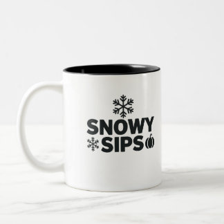 Snowy Sips Mok - Seizoensgebonden Sneeuwvlok & Pom