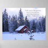 Snowy Splendor Print met Scriptversie (Voorkant)