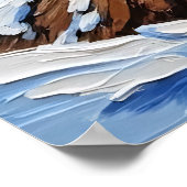 Snowy Strums: de winterballade van Beer Poster (Hoek)