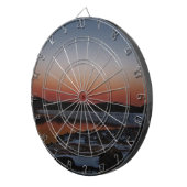 Snowy Sunset at Lake Arrowiad Dartbord (Voorkant Rechts)