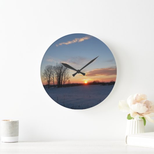 Snowy Sunset Grote Klok (Huis)