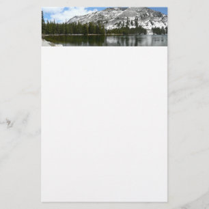 Snowy Tenaya Lake Yosemite National Park Foto Briefpapier