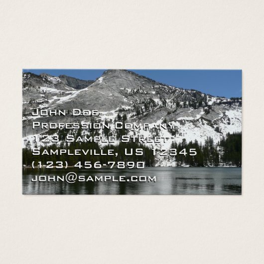 Snowy Tenaya Lake Yosemite National Park Photo (Devant)