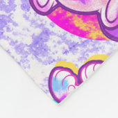 Snowy Tiger Schattige Neon Kidcore Fleece Deken (Hoek)