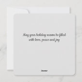 Snowy Tree Flat Holiday Kaart (Achterkant)