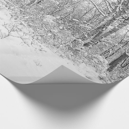 Snowy Trees in de Poconos Cadeaupapier (Hoek)