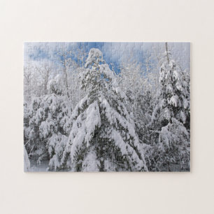 Snowy Trees Legpuzzel
