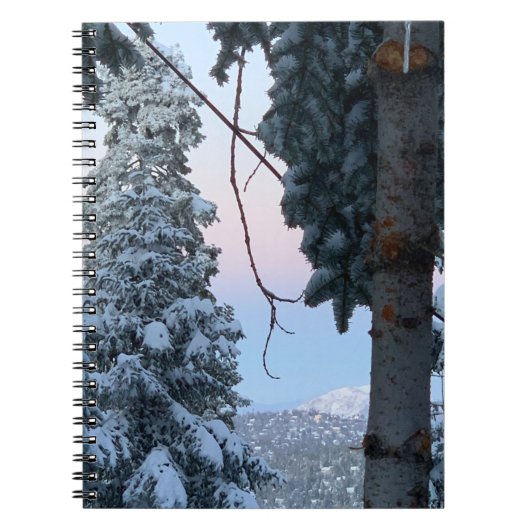 Snowy Trees Notitieboek (Voorkant)