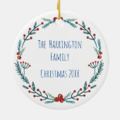 Snowy Trees Ornament Robert Frost (Achterkant)