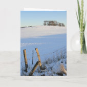 Snowy uitzicht card feestdagen kaart (Achterkant)