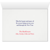 Snowy Village de Pennsylvanie Carte de Noël (Intérieur Horizontal (Bas))