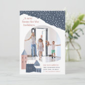 Snowy Village | Fotovakantiebeweging Aankondiging (Staand voorkant)