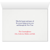 Snowy Village van Delaware-kerstkaart (Binenzijde Horizontaal (Onderkant))