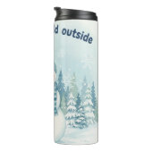Snowy Watercolor Serenity Thermosbeker (Geroteerd rechts)