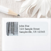 Snowy White Poplar Forest Etiket (Insitu)