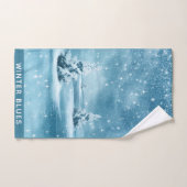 SNOWY WINTER BLUES (Serviette à main)