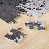 Snowy Winter Creek Tree Reflection Puzzle (Côté)