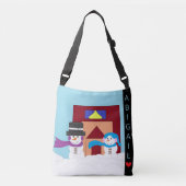 Snowy Winter Crossbody Tas (Voorkant)