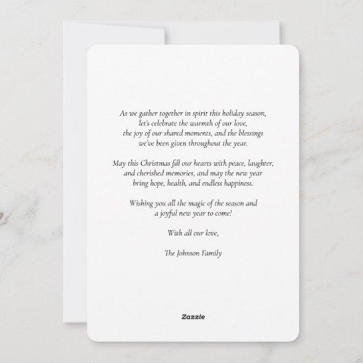 Snowy Winter Kerstronde Feestdagenkaart