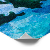 Snowy winter landscape. Country House. Christmas h Poster (Hoek)