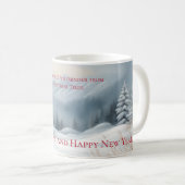 Snowy Winter Landscape Mug (Devant droit)