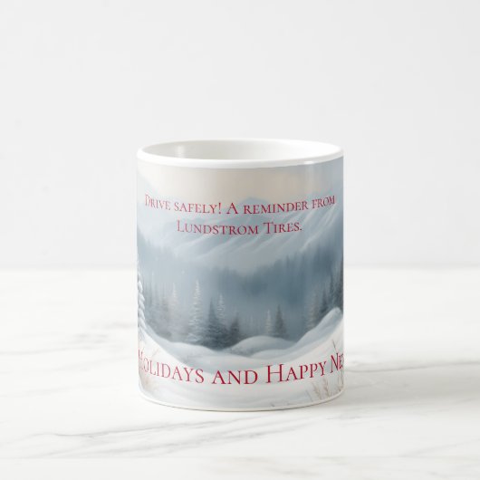 Snowy Winter Landscape Mug (Centre)
