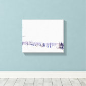 Snowy Winter Landschap Canvas Afdruk (Insitu (Houten vloer))
