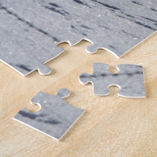 Snowy Winter Landschap Legpuzzel (Zijkant)