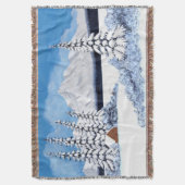 Snowy Winter Medium Deken (Voorkant Verticaal)