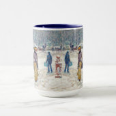 Snowy Winter New York City Scene  Art Mok (Midden)