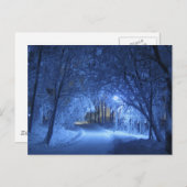 Snowy Winter Night Briefkaart (Voorkant / Achterkant)