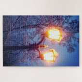 Snowy Winter Night Legpuzzel (Horizontaal)