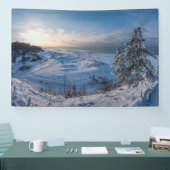 Snowy winter Oostzeekust zee Spandoek (Beurs)
