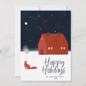 Snowy Winter Scene Carte de Noël (Devant)