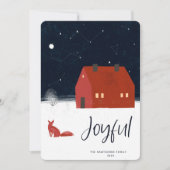 Snowy Winter Scene Carte de Noël (Devant)