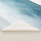 Snowy Winter Scene – Gezellige Scandinavische stij Sherpa Deken (3/4)