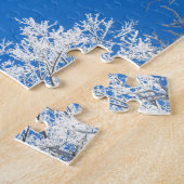 Snowy Winter Scene Legpuzzel (Zijkant)
