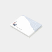 Snowy Winter Village Personalized Post-it® Notes (Schuin)