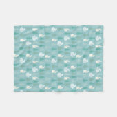 Snowy Winter Woodland Animals Fleece Deken (Voorkant (Horizontaal))