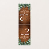 Snowy Wood & Forest Country Pine Numéro de table C (Outside Unfolded)