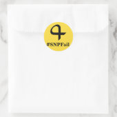 SNPFail-Stickers Ronde Sticker (Tas)