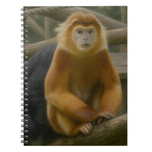 Snub-Nosed Monkey in Woodland Refuge Notitieboek