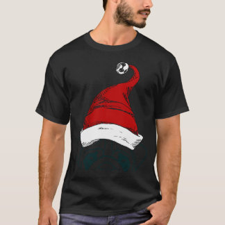 Snuffelende Pug-schets! Kerst-Pug met rode kerstma T-shirt