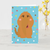 Snuffleupagus Blue Stars & Stippen Pattern Kaart (Gele Bloem)